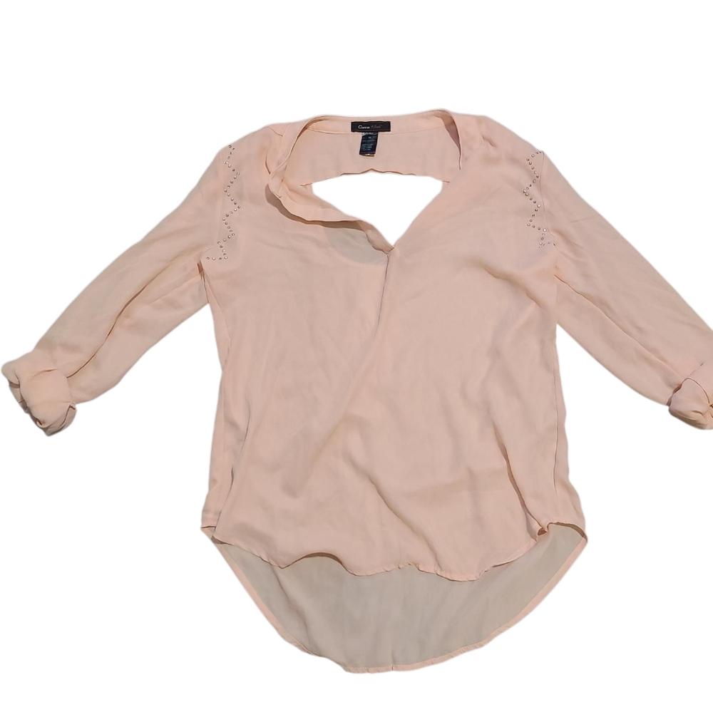 CARRIE ALLEN Light Pink Blouse M - Picture 6 of 8